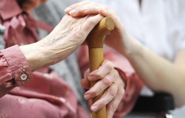 Hands clasped
